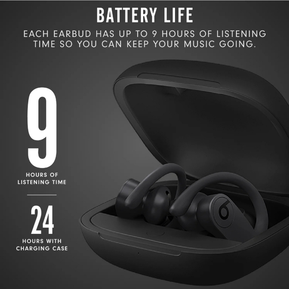 Black Wireless Earbuds with Charging Case - Picture 11 of 12